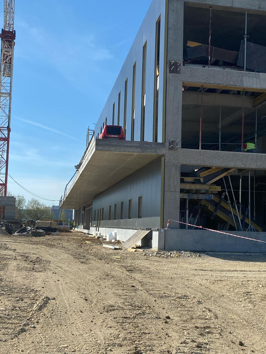 Evolutie constructie centru logistic Schrack Technik