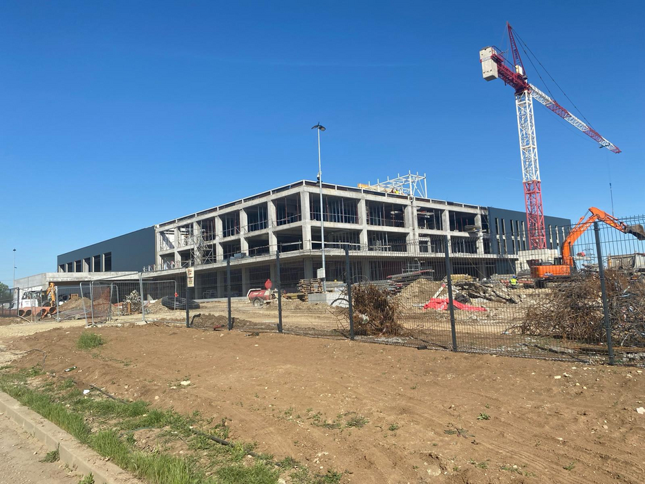 Evolutie constructie centru logistic Schrack Technik