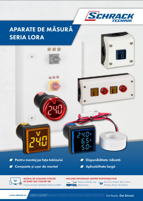 Catalog Schrack aparate de măsură seria Lora
