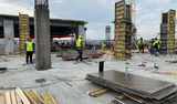 santier Schrack Technik evolutie constructie centru logistic si sediu de birouri
