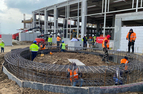 santier Schrack Technik evolutie constructie centru logistic si sediu de birouri