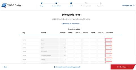 VISIO S- selectia ramelor