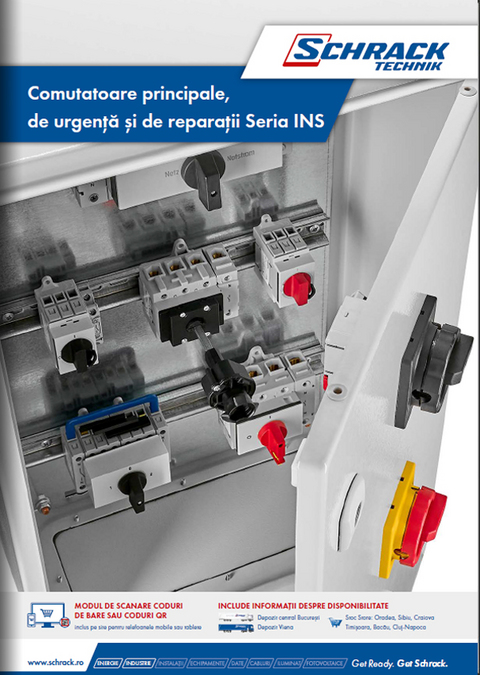 Catalog Schrack comutatoare principale, de urgență și de reparații