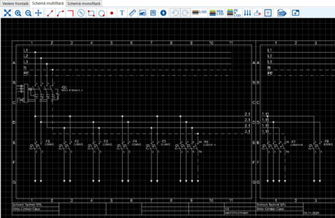 Creați scheme electrice mono sau multifilare in Schrack Design