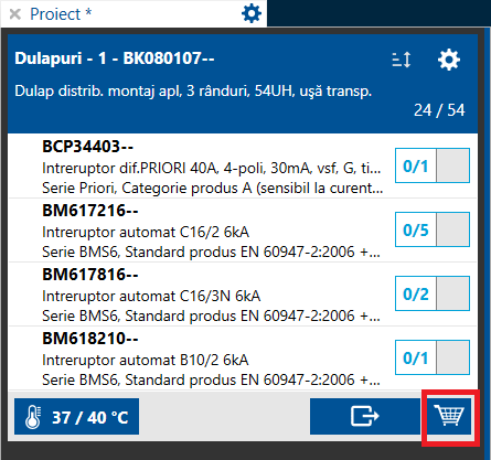 Cum pot comanda tabloul meu de distribuție proiectat?